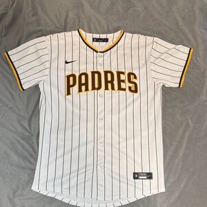 Nike Padres Striped Baseball Jersey